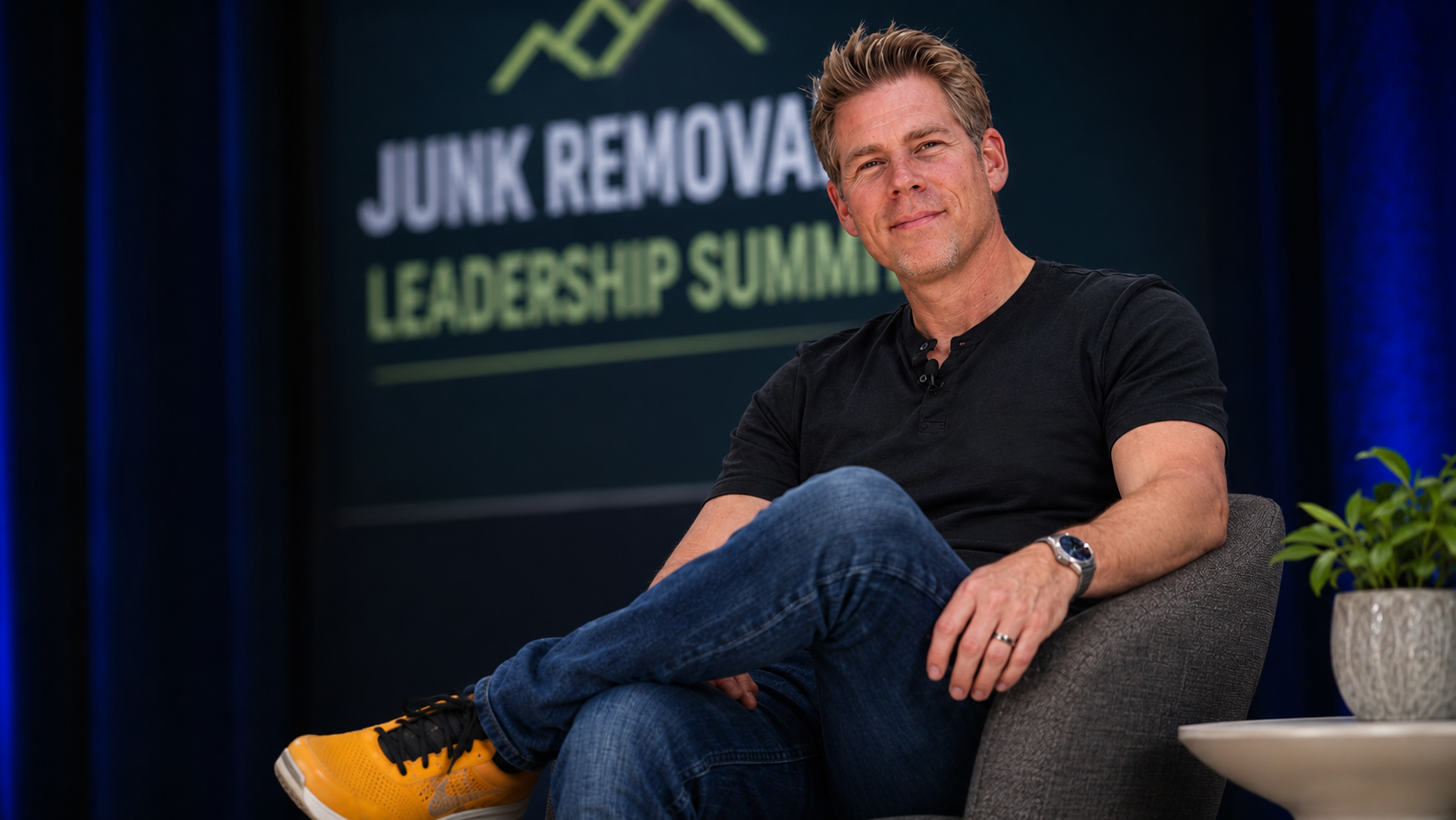 Ted Bullard, founder of Skrappy, at the Junk Removal Leadership Summit